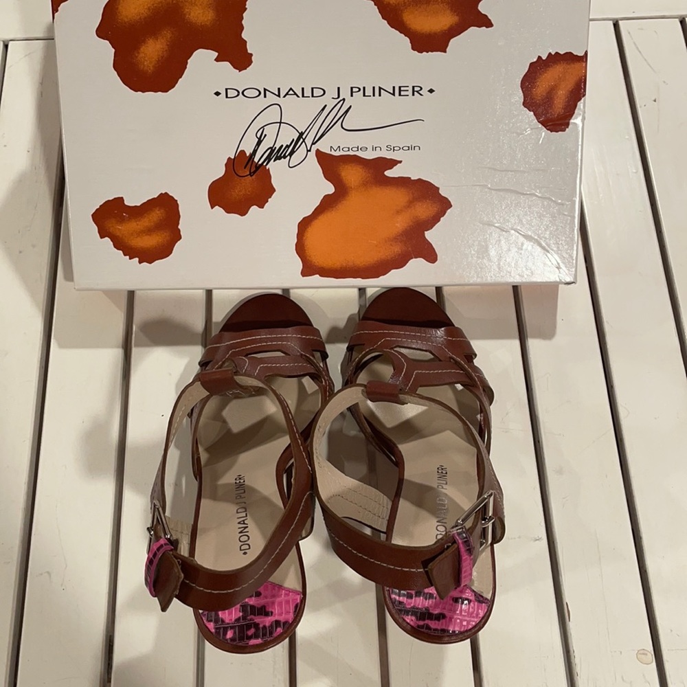 Donald Pliner two tone high heel 7